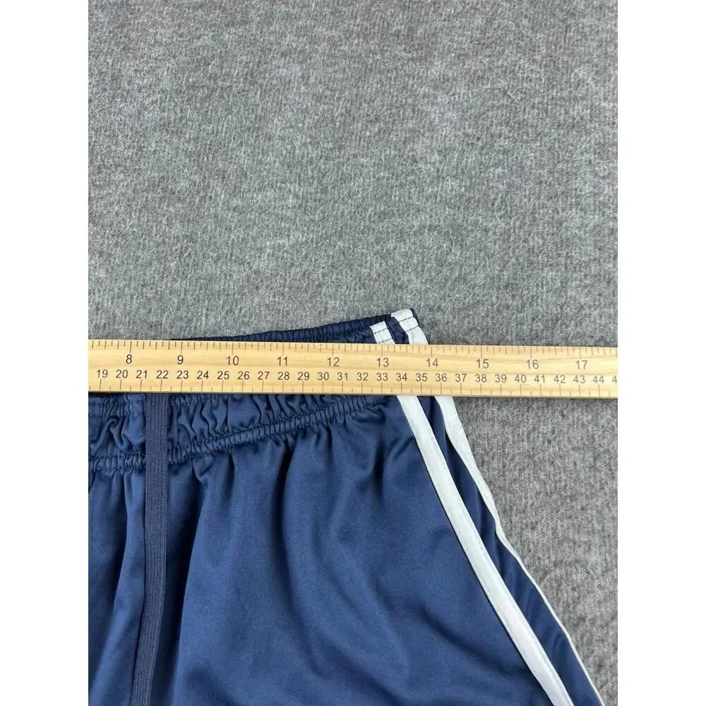 Adidas Kids Athletic Shorts Navy Blue with White‎ Stripes Size Large